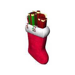 Image showing Stocking Full of Gifts