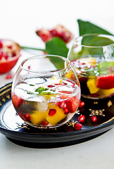 Image showing Mango and Pomegranate sangria