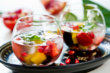 Image showing Mango and Pomegranate sangria