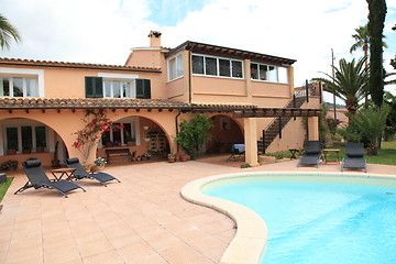 Image showing Luxury house with swimming pool