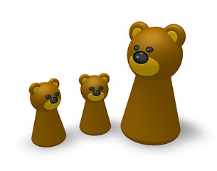 Image showing bear family