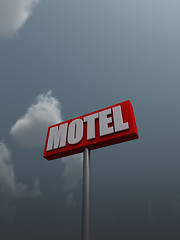 Image showing motel sign