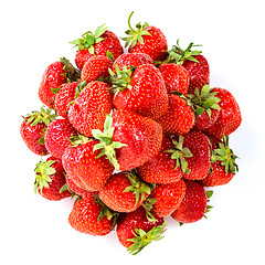 Image showing fresh red strawberries