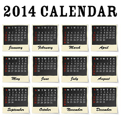 Image showing 2014 calendar