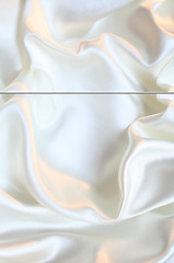 Image showing Smooth elegant white silk as background