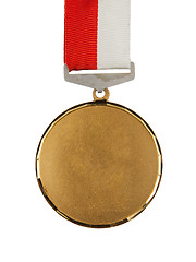 Image showing Old medal isolated