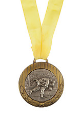 Image showing Old medal isolated