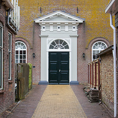 Image showing Entrance of an old church