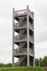 Image showing View-tower with a grey sky