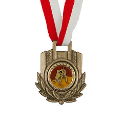 Image showing Old medal isolated