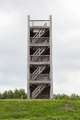 Image showing View-tower with a grey sky