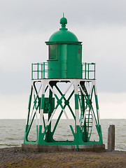 Image showing Green light beacon