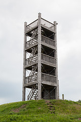 Image showing View-tower with a grey sky