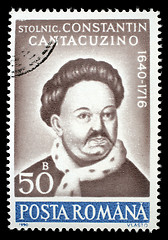 Image showing Stamp printed in Romania, shows portrait of Constantin Cantacuzino