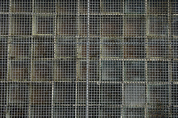 Image showing Rusty wire mesh background