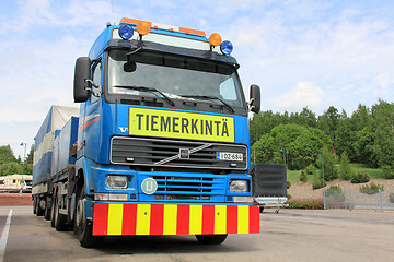 Image showing Volvo Road Marking Truck and Trailer
