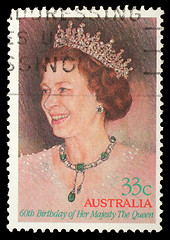 Image showing Stamp printed by Australia, shows Queen Elizabeth II