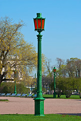 Image showing The old street lamp.