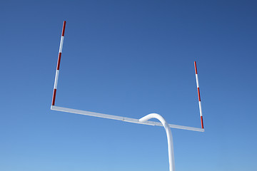 Image showing Uprights of football goal posts