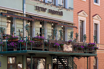 Image showing The terrace restaurant.