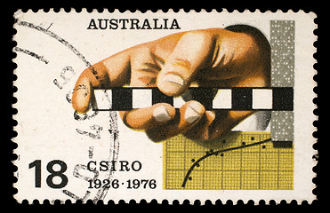 Image showing Stamp printed in AUSTRALIA shows the Survey Rule, Graph