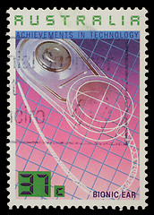 Image showing Stamp printed in AUSTRALIA shows the Bionic Ear