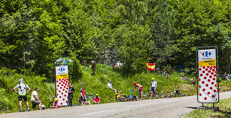 Image showing Spectators of Le Tour de France