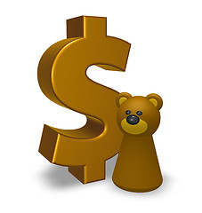 Image showing dollar and bear