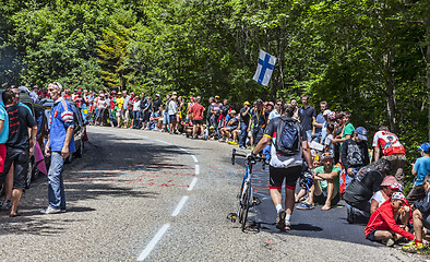 Image showing Spectators of Le Tour de France