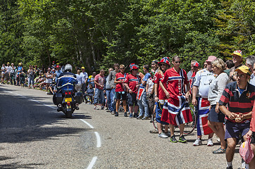 Image showing Spectators of Le Tour de France