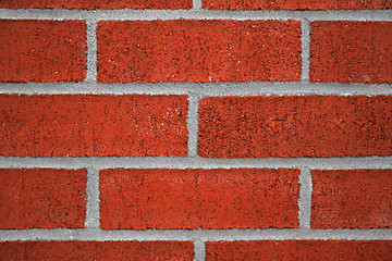 Image showing Red brick and cement