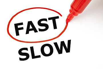 Image showing Fast or Slow