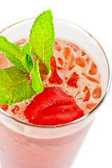 Image showing strawberry cold tea