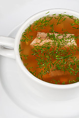 Image showing Fish soup