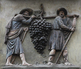 Image showing The grape carriers, Prague