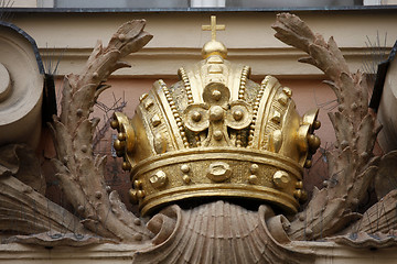 Image showing Crown, Kinsky Palace, Old town square, Prague