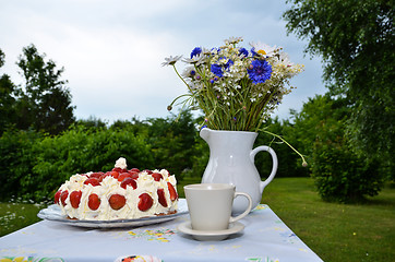 Image showing Strawberry cake