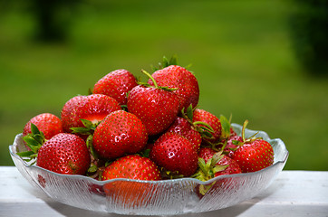 Image showing Fresh strawberries