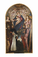 Image showing Madonna and Child, St. Catherine, St. Mary Magdalene, St. Peter, St. Dominic, St. Paul and St. Andrew 