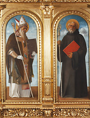 Image showing Saint Benedict and Saint Augustine