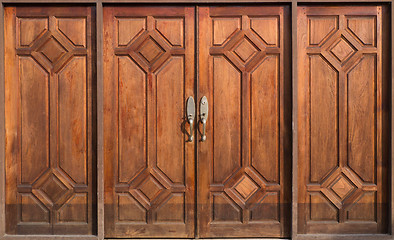 Image showing old wooden door