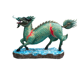 Image showing dragon horse isolated