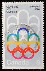 Image showing Stamp printed by Canada, shows Montreal Olympic Games