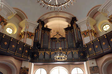 Image showing Beautiful pipe organ