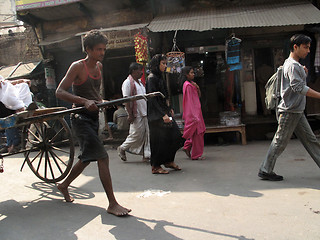 Image showing Riksha taxi in Kolkata