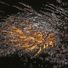 Image showing Thrown water effect