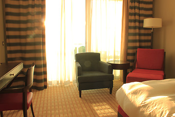 Image showing Room in luxury hotel