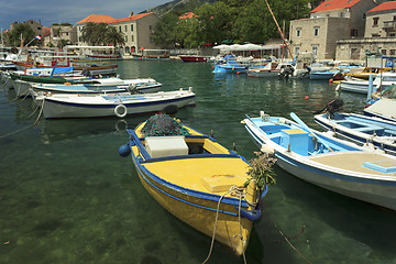 Image showing Boats at Bol harbor