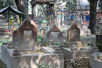 Image showing Muslim cemetery in Kolkata