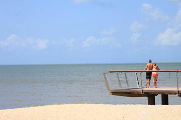 Image showing Couple on the beach